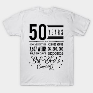 '50th Wedding Anniversary' Sweet Wedding Gift T-Shirt